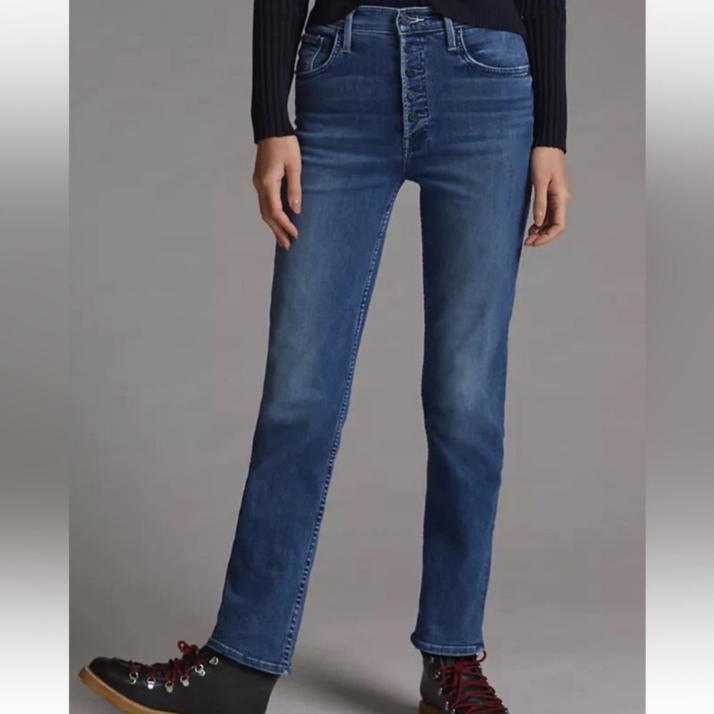 Mother Denim The Pixie Tomcat Ankle Jeans Daytime Warrior Size 24
